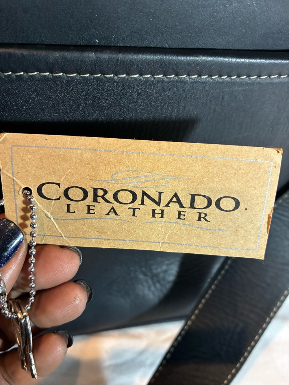 Coronado 100%  Black Genuine Leather Crossbody Shoulder Bag Handcrafted - Picture 6 of 16